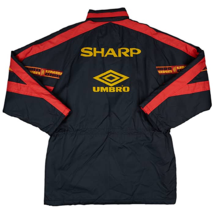 1996-97 Manchester United Umbro Padded Bench Coat - 9/10 - (L)