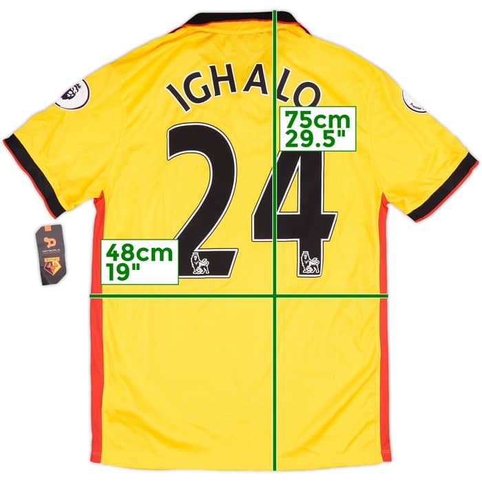 2015-16 Watford Home Shirt Ighalo #24 (M)