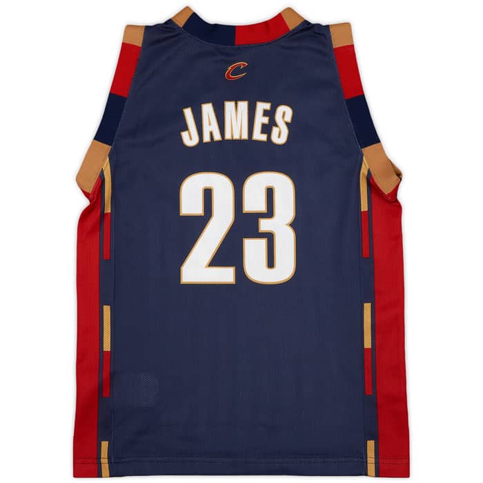 2005-10 Cleveland Cavaliers James #23 Champion Alternate Jersey - 9/10 - (S.Boys)
