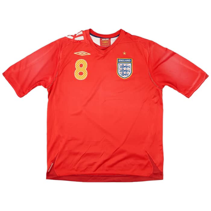 2006-08 England Away Shirt Lampard #8 - 6/10 - (L)