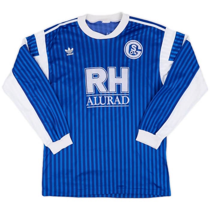 1988-89 Schalke Match Issue Home Shirt #9