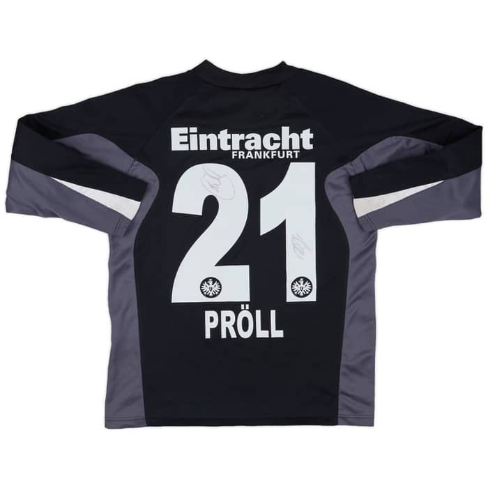 2005-06 Eintracht Frankfurt Signed GK Shirt Proll #21 - 6/10 - (XS)