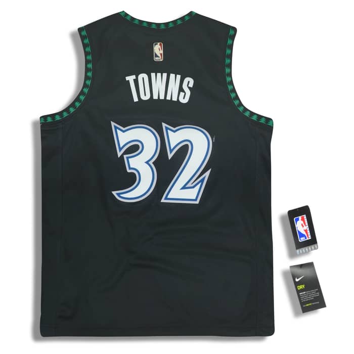 1996 Minnesota Timberwolves Towns #32 Nike Hardwood Classics Swingman Jersey Y - W/Tags