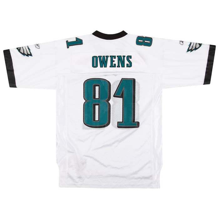 2005 Philadelphia Eagles Owens #81 Reebok On Field Jersey (Away) Y
