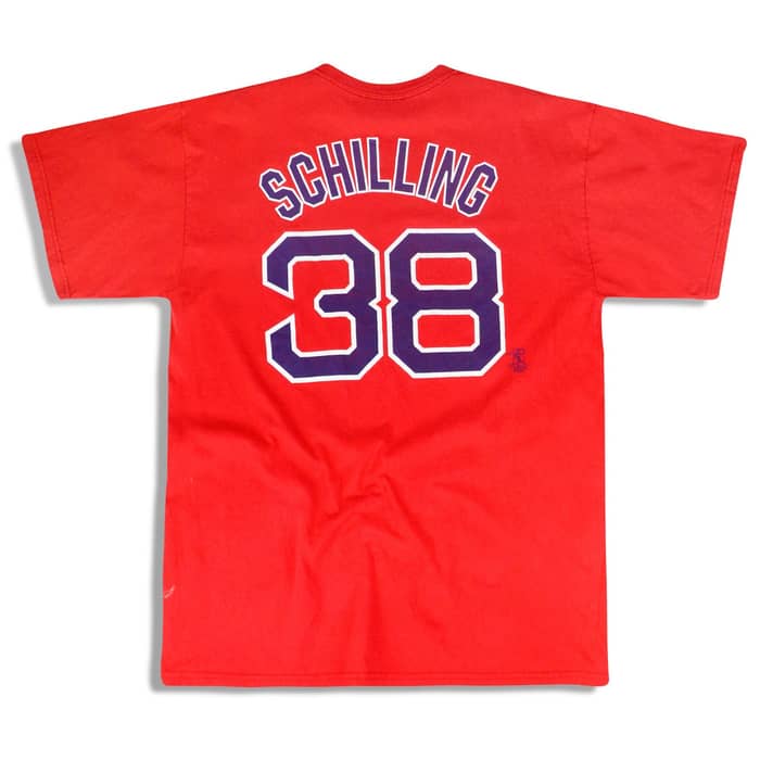2004-07 Boston Red Sox Schilling #38 Majestic Tee XL