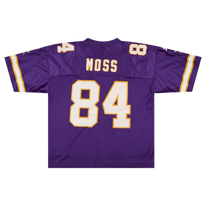 1998 Minnesota Vikings Moss #84 Authentic Starter Jersey (Home) XXL