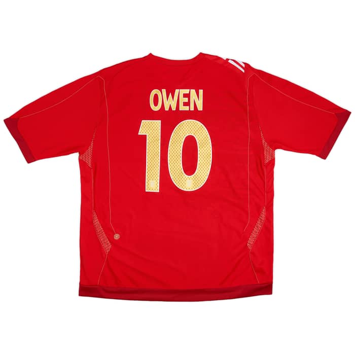 2006-08 England Away Shirt Owen #10 - 9/10 - (XXL)