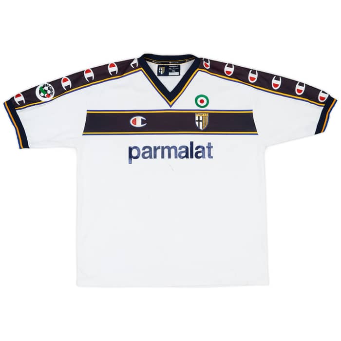 2002-03 Parma Match Issue Away Kit Oyola #13