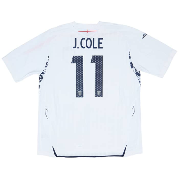 2007-09 England Home Shirt J.Cole #11 - 9/10 - (XXL)