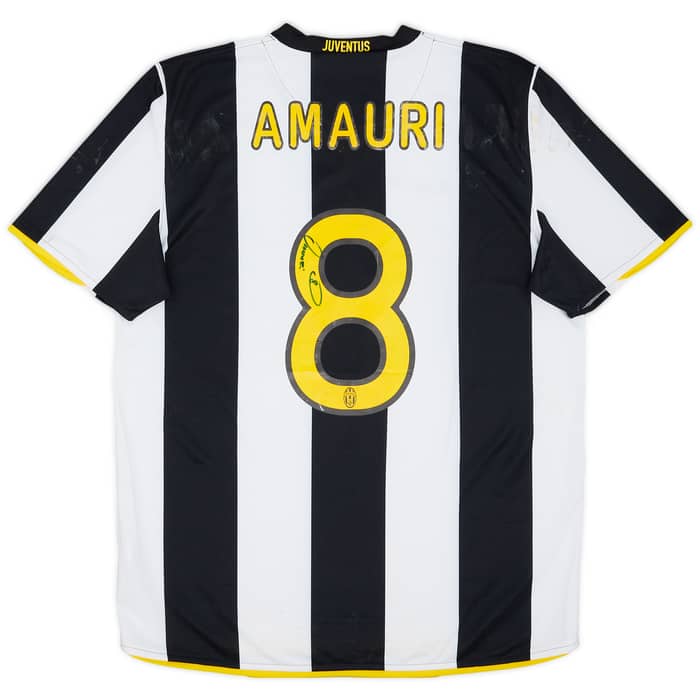 2008-09 Juventus Signed Home Shirt Amauri #8 - 5/10 - (L)