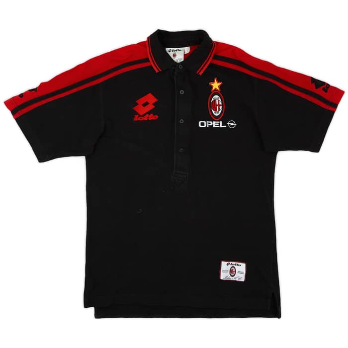 1997-98 AC Milan Lotto Polo Shirt - 9/10 - (L)