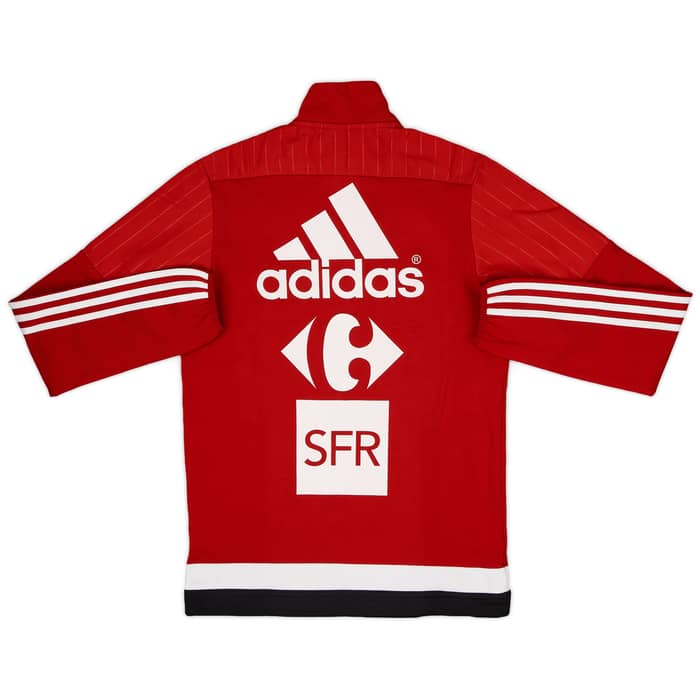2015-16 France Player Issue adidas 1/4 Zip Drill Top - 8/10 - (M)
