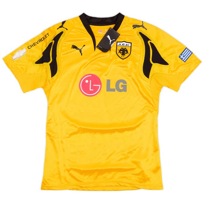 2007-08 AEK Athens Home Shirt Rivaldo #10 (M)