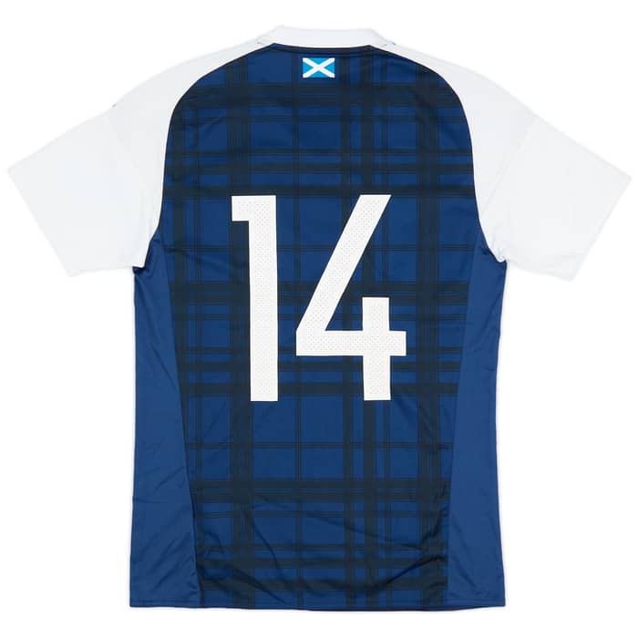 2015-17 Scotland Home Shirt #14 - 8/10 - (S)