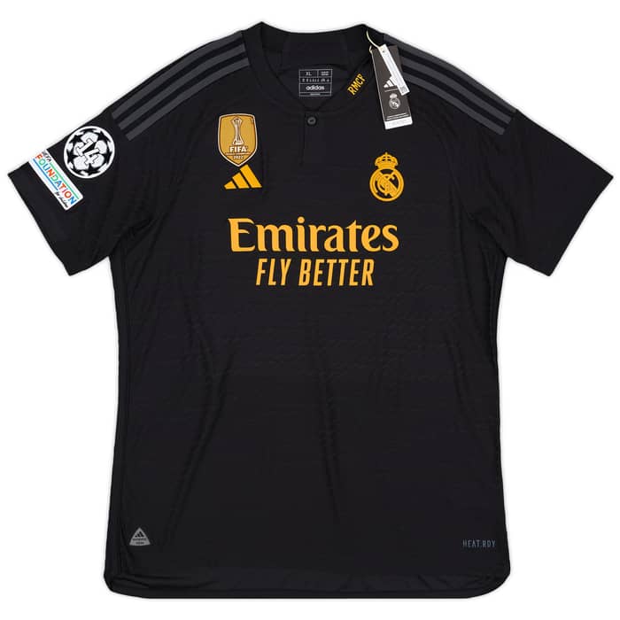 2023-24 Real Madrid Authentic Third CL Shirt Arda Guler #24 - (XL)