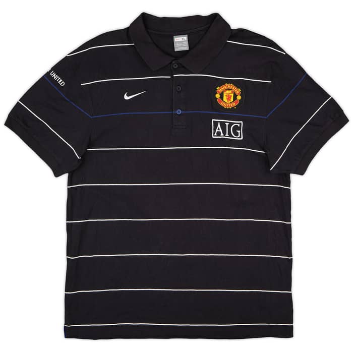 2008-09 Manchester United Nike Polo Shirt - 9/10 - (XL)