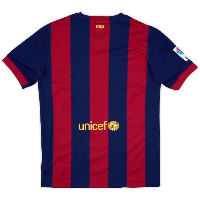 2014-15 Barcelona Home Shirt - 10/10 - (XL.Boys)