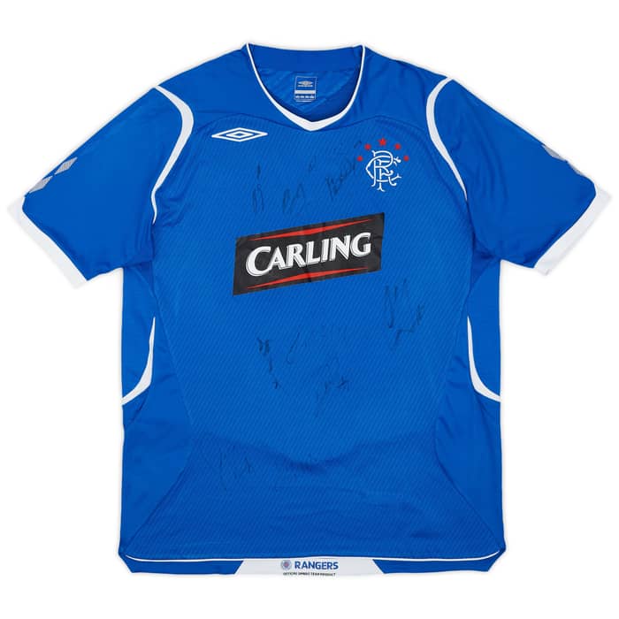 2008-09 Rangers Signed Home Shirt Thomson #8 - 6/10 - (L)