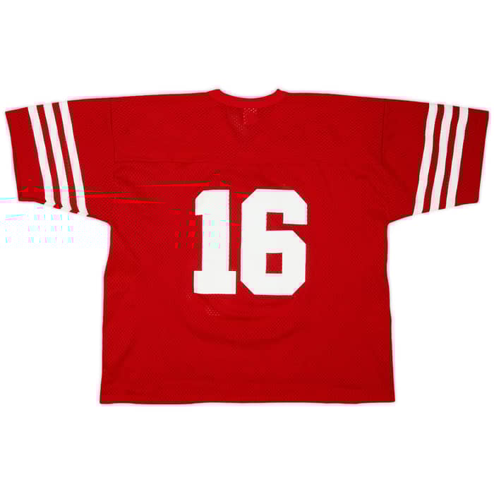 1980s San Francisco 49ers Montana #16 Logo 7 Home Jersey - 9/10 - (XL)