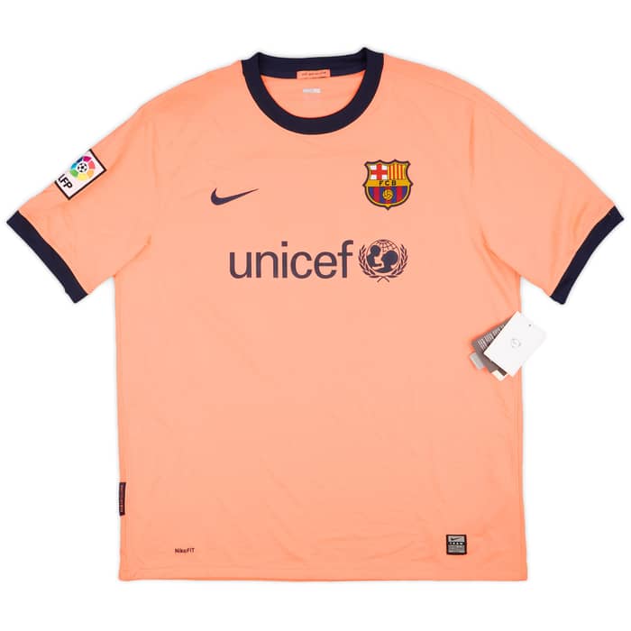 2009-10 Barcelona Away Shirt Messi #10 (XL)
