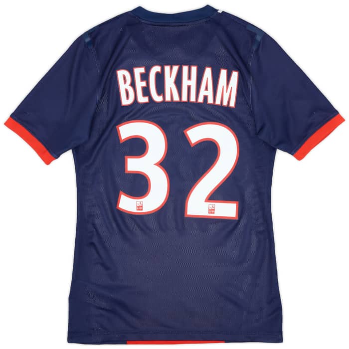2013-14 Paris Saint-Germain Player Issue Home Shirt Beckham #32 - 8/10 - (S)