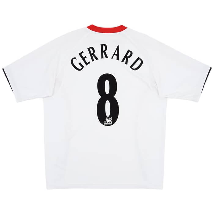 2005-06 Liverpool Away Shirt Gerrard #8 - 7/10 - (L)