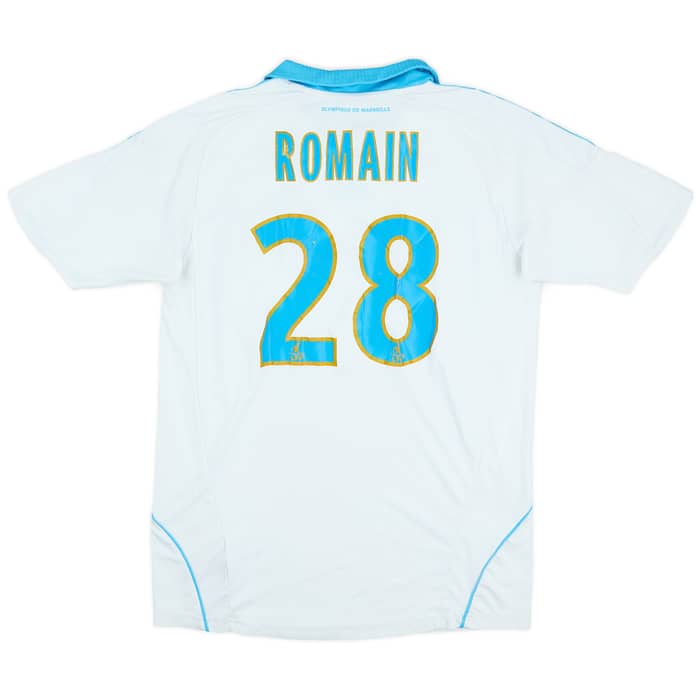2008-09 Olympique Marseille Home Shirt Romain #28 - 5/10 - (XL.Boys)