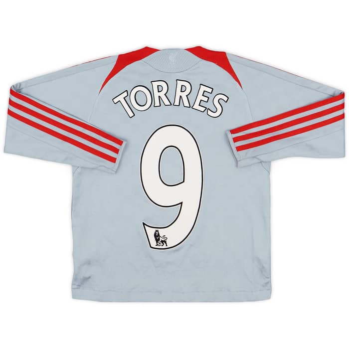 2008-09 Liverpool Away L/S Shirt Torres #9 - 7/10 - (S.Boys)