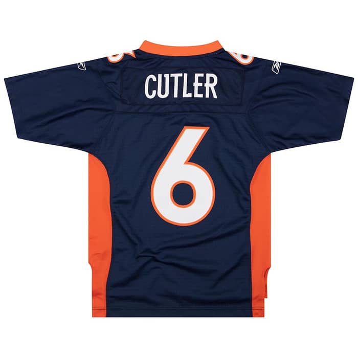2008 Denver Broncos Cutler #6 Reebok Premier Jersey (Home) Y