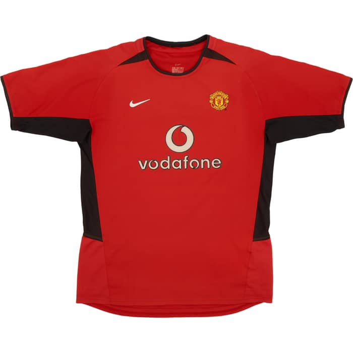 2002-04 Manchester United Home Shirt Scholes #18 - 6/10 - (XL.Boys)