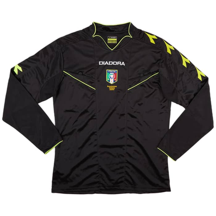 2013-15 Italy Diadora Referee L/S Shirt - 8/10 - (M)