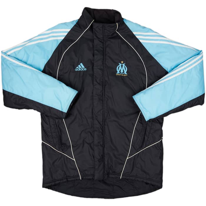 2005-06 Olympique Marseille adidas Padded Bench Coat - 8/10 - (M)