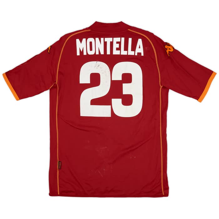 2008-09 Roma Home Shirt Montella #23 - 5/10 - (XXL)