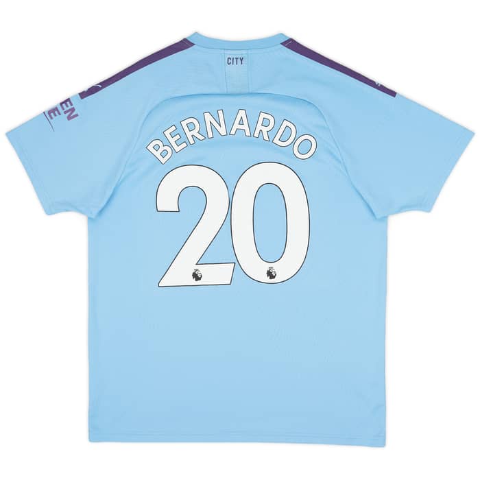 2019-20 Manchester City Home Shirt Bernardo #20 - 5/10 - (XL)