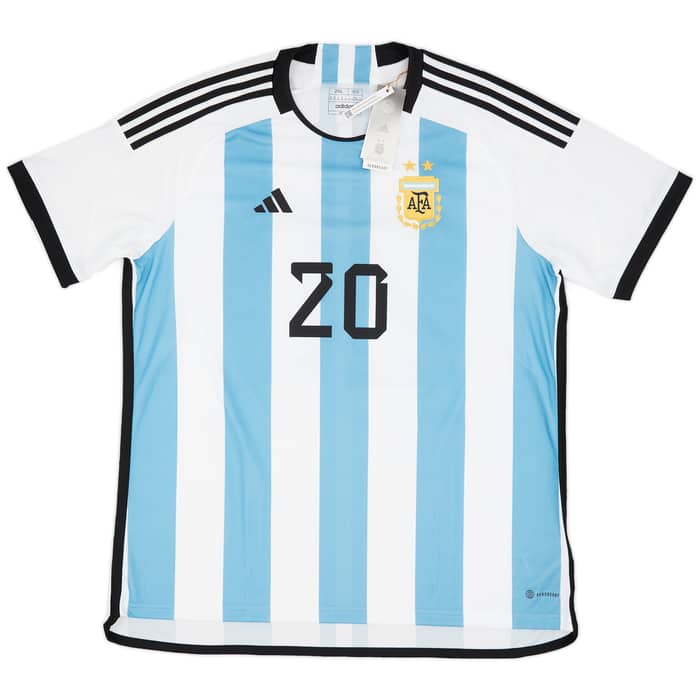 2022-23 Argentina Home Shirt Mac Allister #20 (XXL)