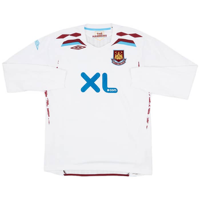2007-08 West Ham Away L/S Shirt Noble #16 - 10/10 - (L)