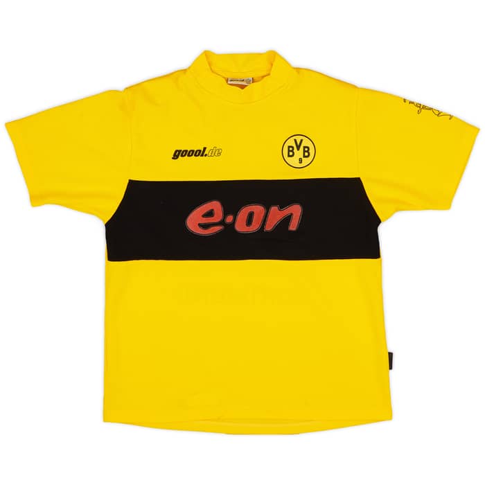 2002-03 Borussia Dortmund Home Shirt Amoroso #22 - 6/10 - (XL.Boys)