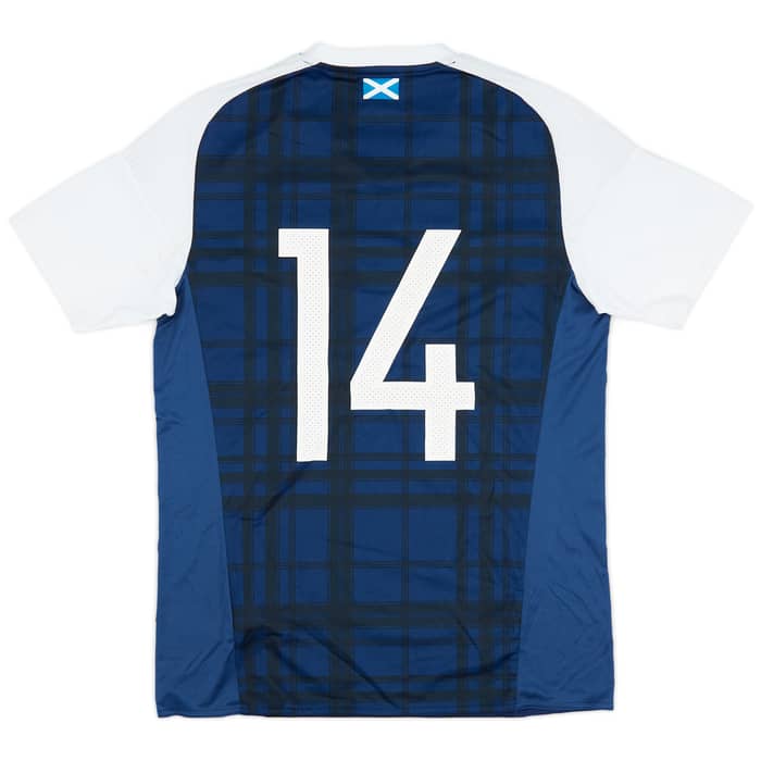 2015-17 Scotland Home Shirt #14 - 7/10 - (M)