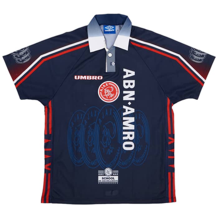 1997-98 Ajax Away Shirt F.De Boer #4 - 8/10 - (L)