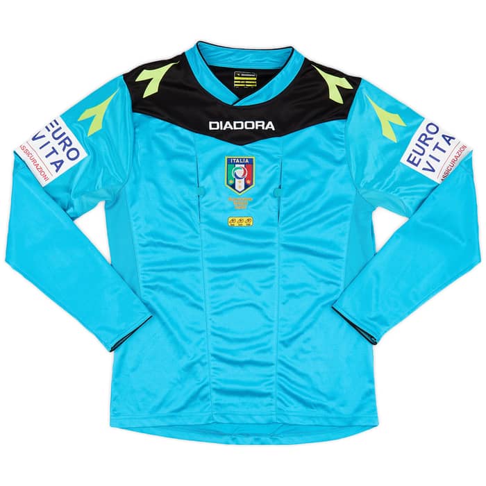 2015-16 Italy Diadora Referee L/S Shirt - 8/10 - (S)