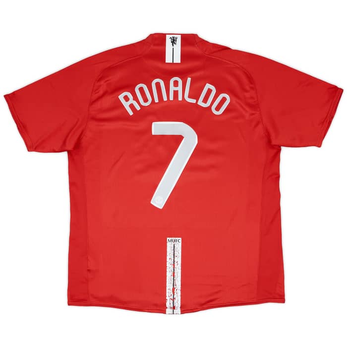 2007-09 Manchester United Home Shirt Ronaldo #7 - 5/10 - (XL)