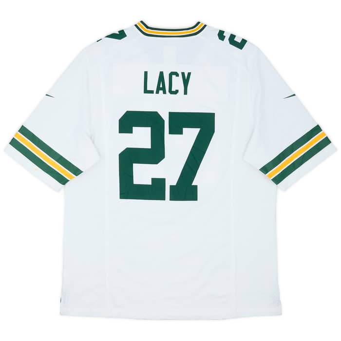 2013-16 Green Bay Packers Lacy #27 Nike Game Away Jersey - 6/10 - (L)