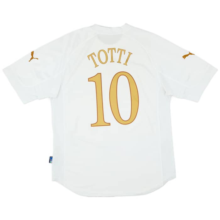 2004-06 Italy Away Shirt Totti #10 - 8/10 - (L)