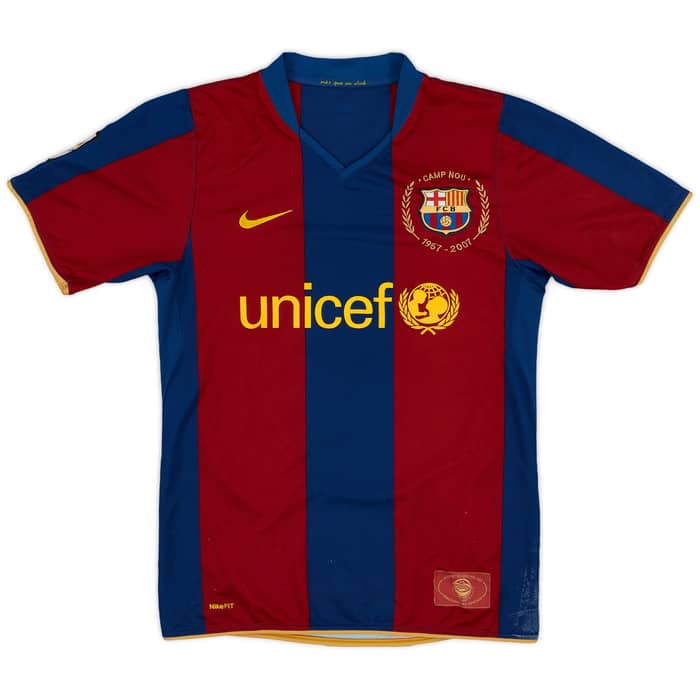 2007-08 Barcelona Home Shirt Messi #19 - 5/10 - (S)