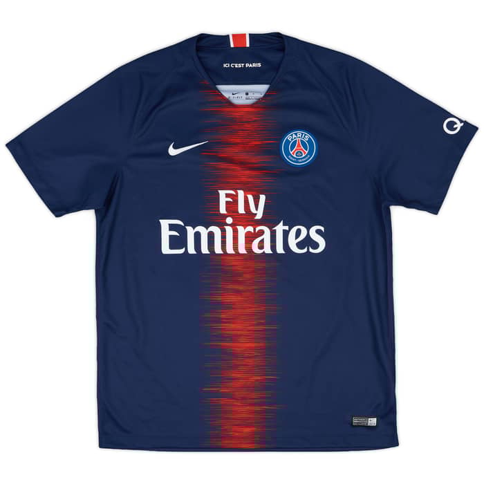 2018-19 Paris Saint-Germain Home Shirt Mbappe #7 - 8/10 - (L)
