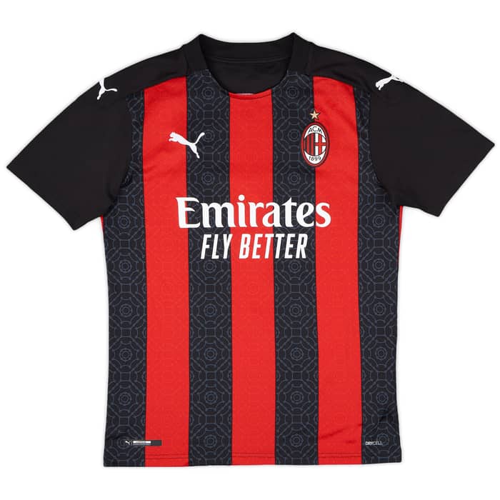 2020-21 AC Milan Home Shirt Ibrahimovic #11 - 10/10 - (S)