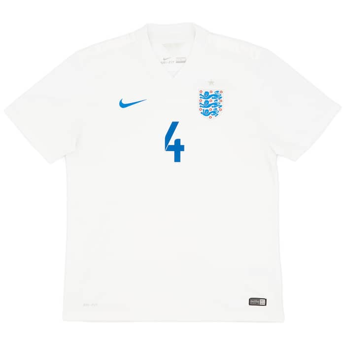 2014-15 England Home Shirt Gerrard #4 - 7/10 - (L)
