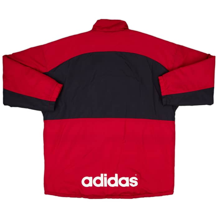 1993-95 Liverpool adidas Padded Bench Coat - 8/10 - (L/XL)
