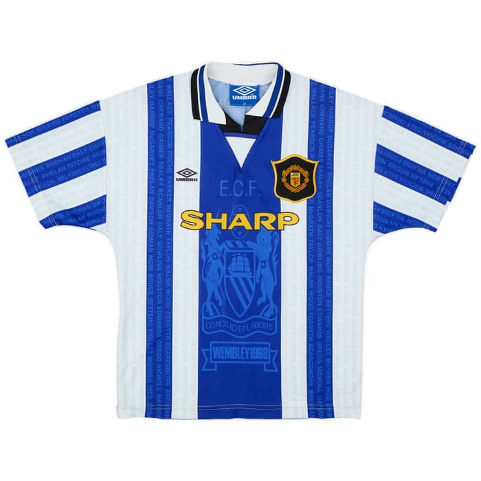 1994-96 Manchester United Third Shirt Sharpe #5 - 9/10 - (L.Boys)