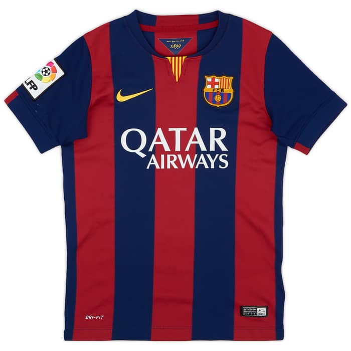 2014-15 Barcelona Home Shirt - 9/10 - (S.Boys)